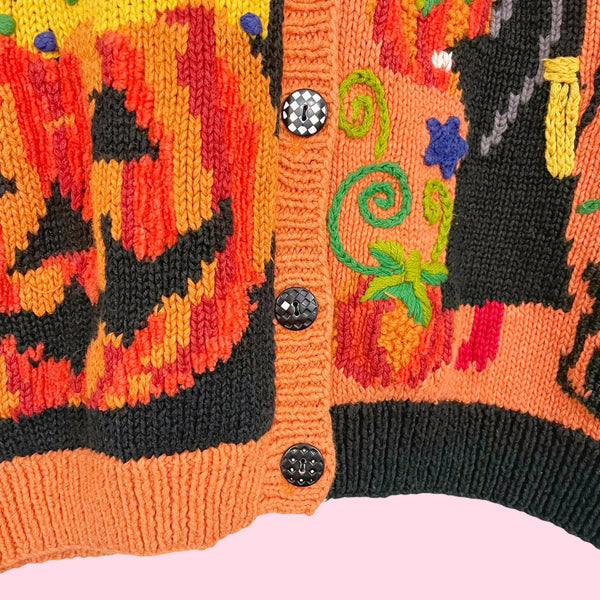 90S HALLOWEEN NOVELTY CARDIGAN (S)