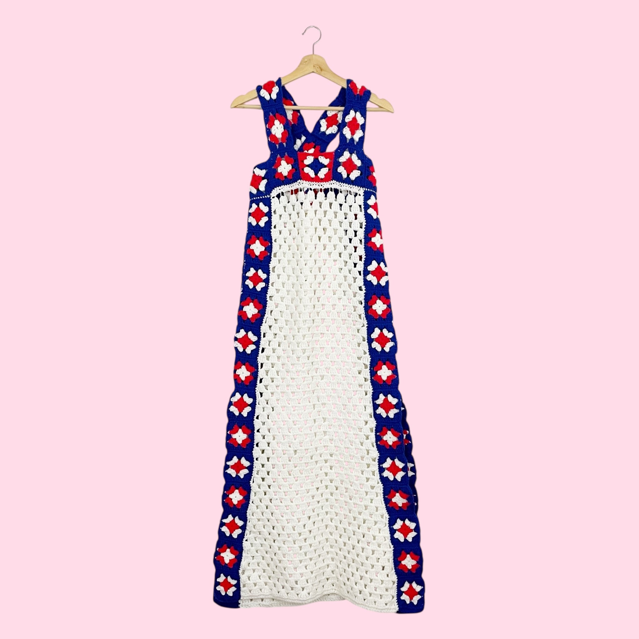 GRANNY BLANKET MAXI DRESS (S/M)