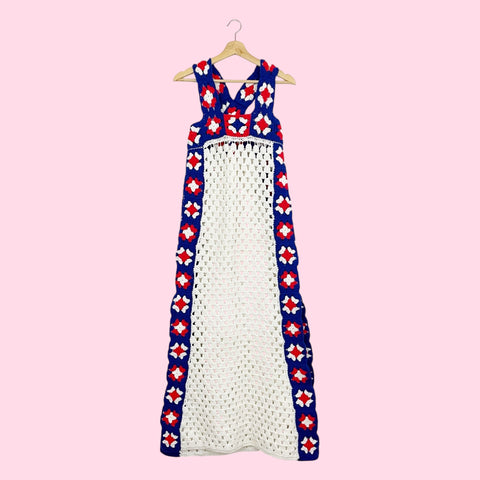 GRANNY BLANKET MAXI DRESS (S/M)