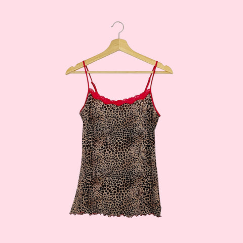 LEOPARD PRINT MESH TANK (L/XL)