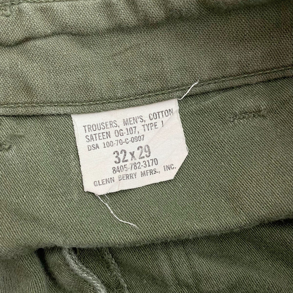 70S OG-107 GREEN MILITARY FATIGUE PANTS (29)