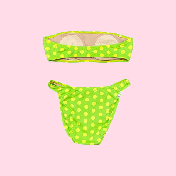 RAMPAGE NEON POLKA DOT BIKINI (L)