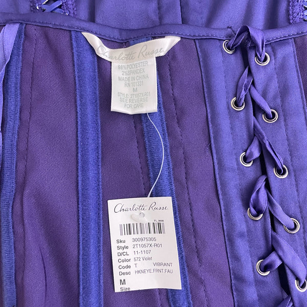 PURPLE LACE UP CORSET (M)