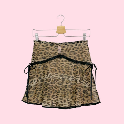 VICTORIA’S SECRET LEOPARD SHEER SKIRT (S)