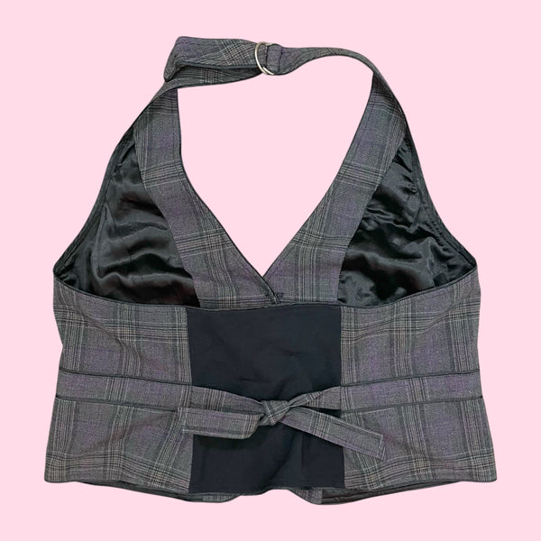 PLAID HALTER VEST (16)