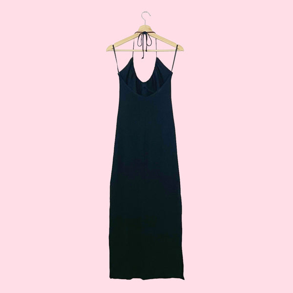 BEBE BLACK MILKMAID MAXI DRESS (M)