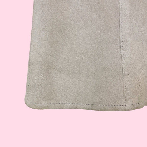 BEBE GRAY SUEDE TANK TOP (S)