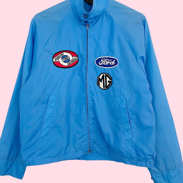 60S NYLON RACING JACKET W/ PATCHES (M)