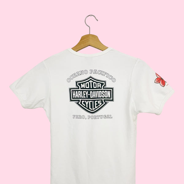 Y2K HARLEY DAVIDSON BABY TEE (M)