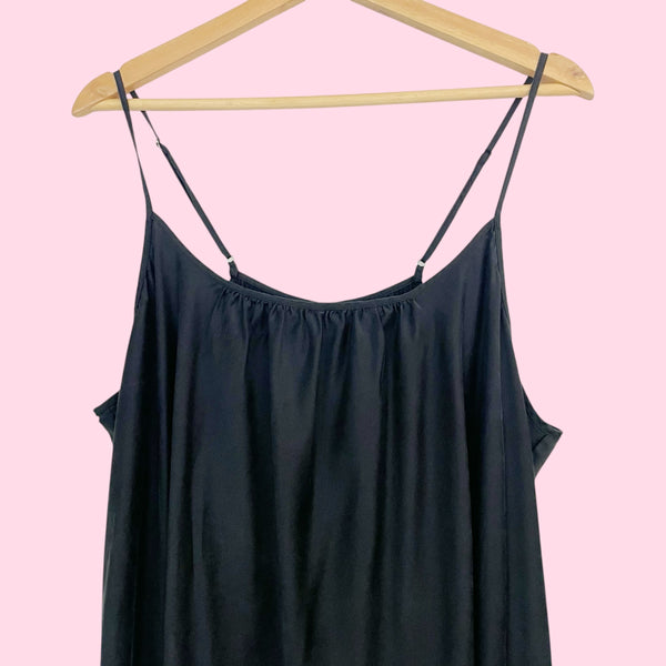 LILYSILK BLACK SLIP DRESS (2X)