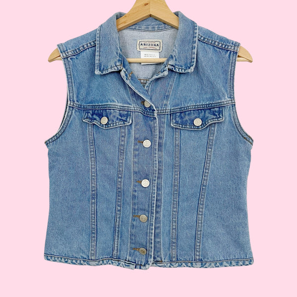 90S DENIM VEST (M)