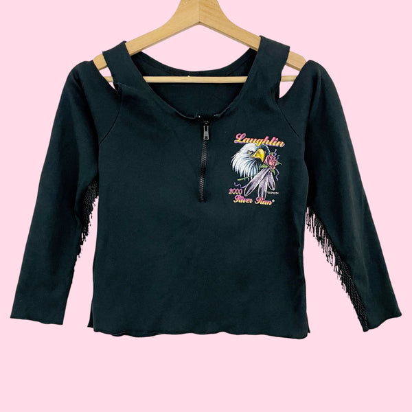LAUGHLIN RIVER RUN FRINGE T-SHIRT (M)