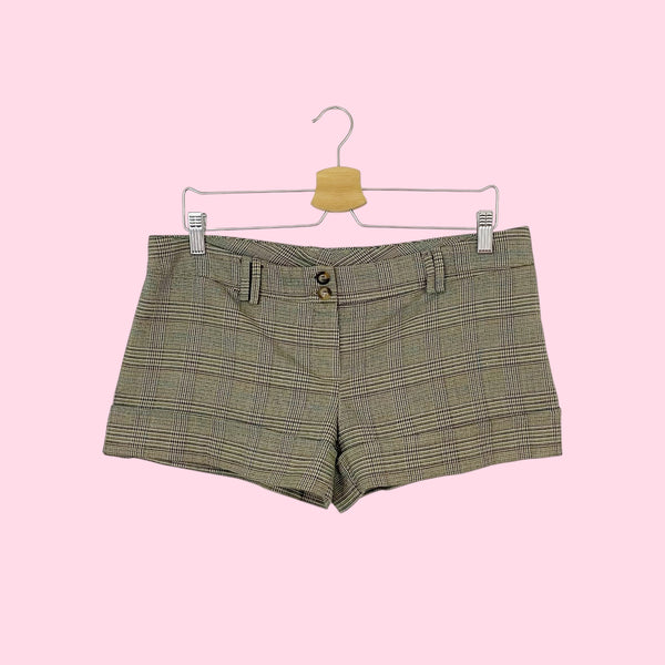 TWEED LOW RISE SHORTS (L)