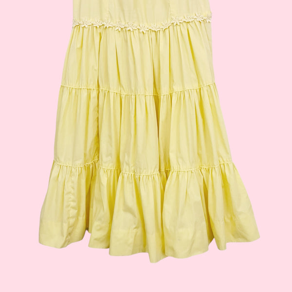 60S PASTEL YELLOW DRESS (6)