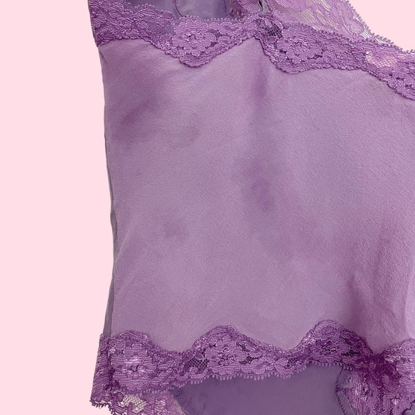 VICTORIA'S SECRET LAVENDER SILK TANK (S/M)