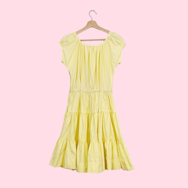 60S PASTEL YELLOW DRESS (6)