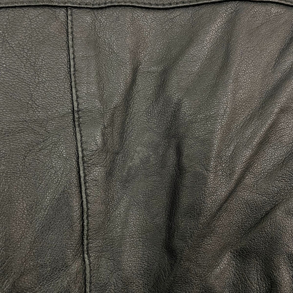 BLACK LEATHER BLOUSE (6/8)