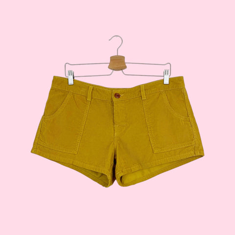 BIRDWELL MUSTARD CORDUROY SHORTS (10)