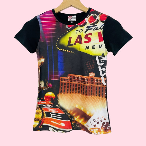 LAS VEGAS PRINT T SHIRT (XS)