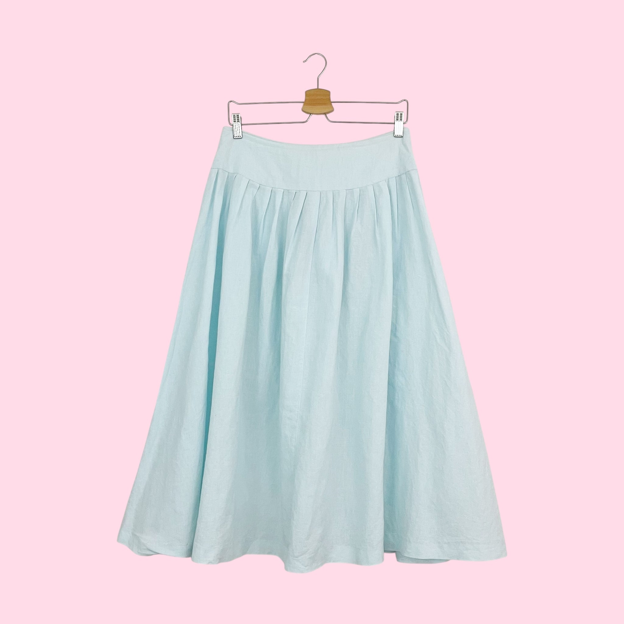 80S LIGHT BLUE FULL SKIRT (29)