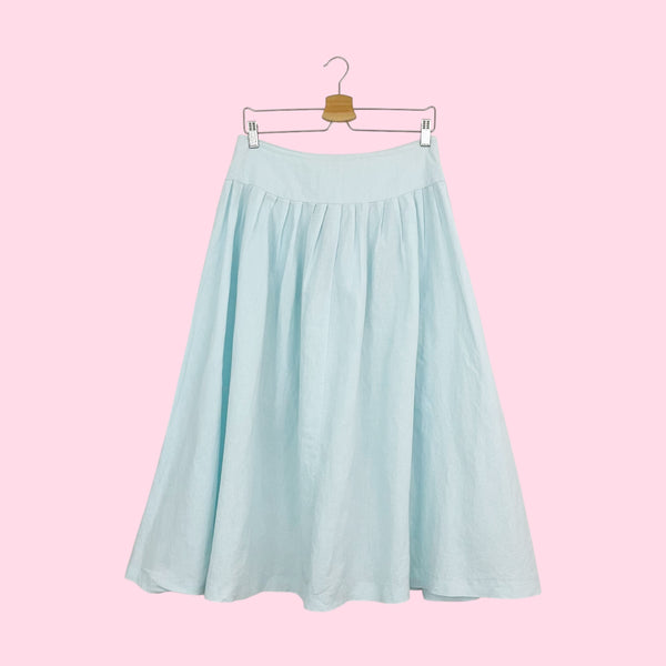 80S LIGHT BLUE FULL SKIRT (29)