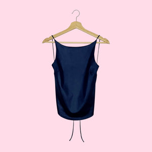NAVY BLUE BACKLESS TANK (S/M)