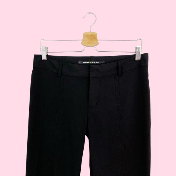 Dkny Jeans Black Center Seam Bootcut Pants (8)
