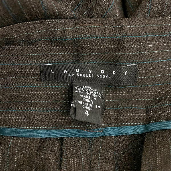 BROWN + BLUE PINSTRIPE OFFICE SIREN PANTS (4)