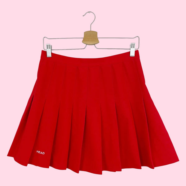 RED PLEATED TENNIS SKIRT (28)