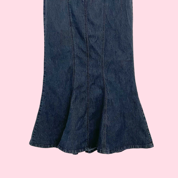 DARK DENIM MERMAID MAXI SKIRT (8)