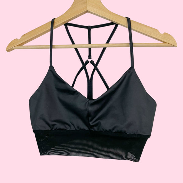 ALO YOGA LAVISH BLACK BRA (S)