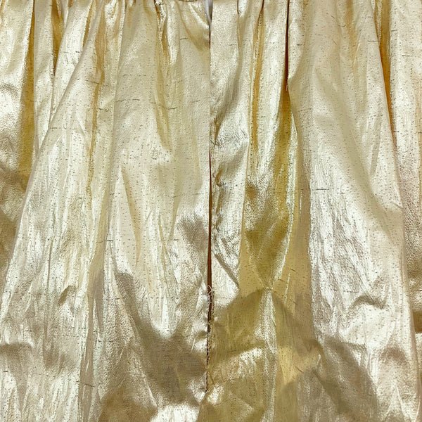 80S LORALIE GOLD STRAPLESS PARTY DRESS (6)