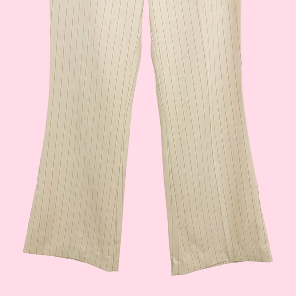 Cream Pinstripe Office Siren Pants (9)