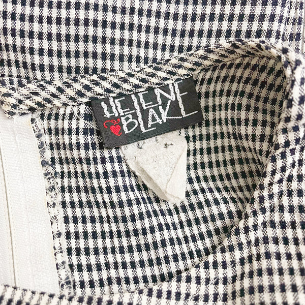 BLACK + WHITE GINGHAM MAXI DRESS (6)