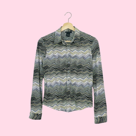 ZIG ZAG PRINT BLOUSE (S)