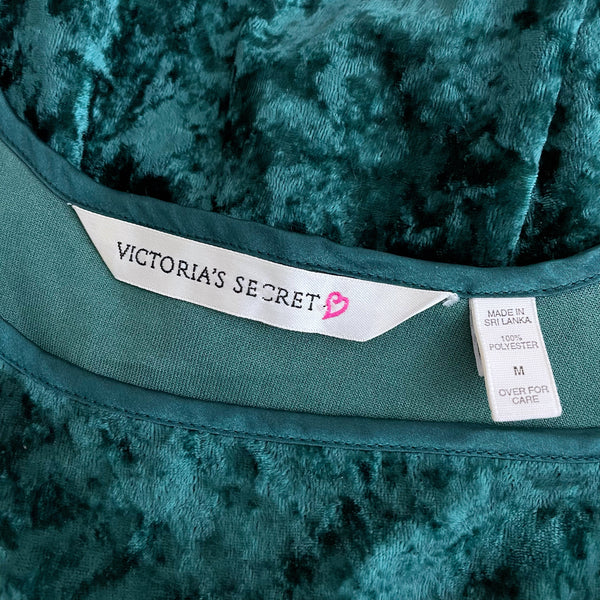 90s VICTORIA'S SECRET GREEN VELVET TANK (M)