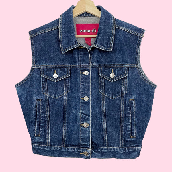 ZANA DI DARK DENIM VEST (M/L)