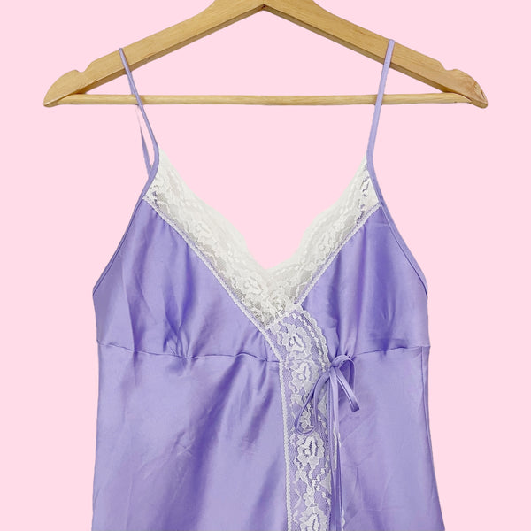 VICTORIA'S SECRET LAVENDER SLIP DRESS (XS)