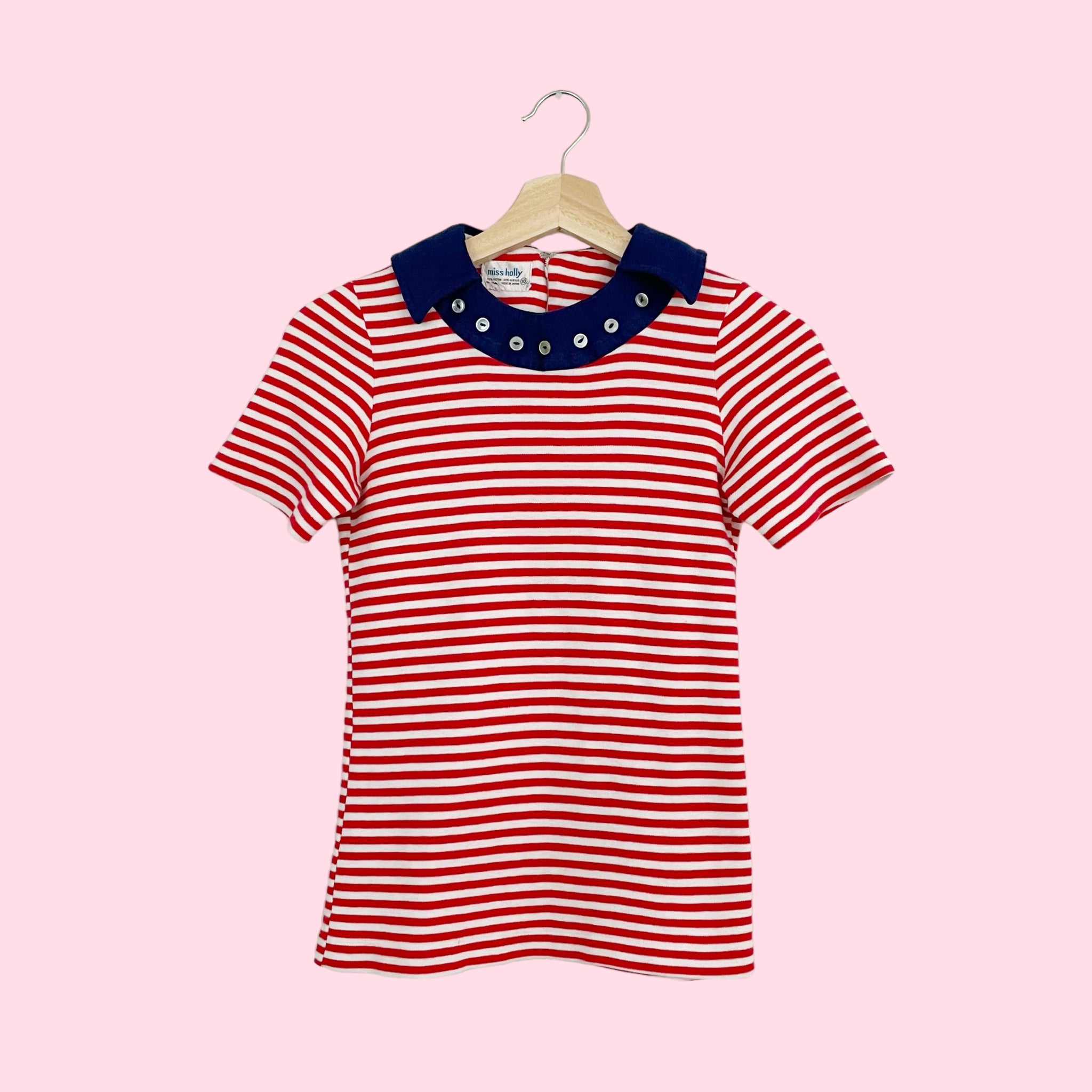 60S MISS HOLLY STRIPED TEE (S)