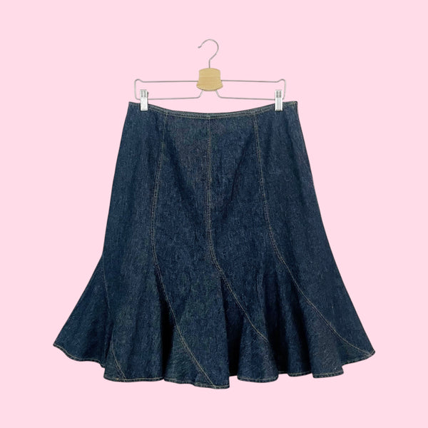 DARK DENIM PANELED MIDI SKIRT (10)
