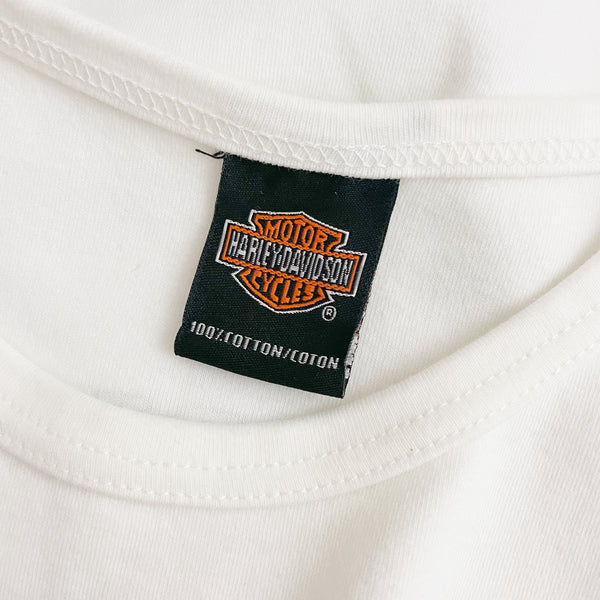 Y2K HARLEY DAVIDSON BABY TEE (M)