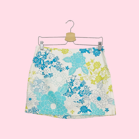 FLORAL PRINT MINI SKIRT (29)