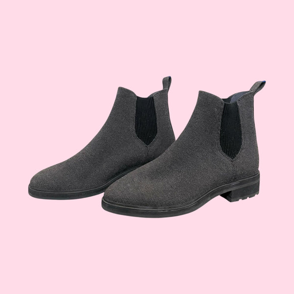 ROTHY'S GRAY BLACK LUG BOOT (9.5)