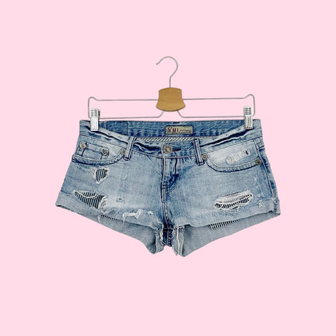 YMI JEANS LOW RISE MICRO MINI SHORTS (3)
