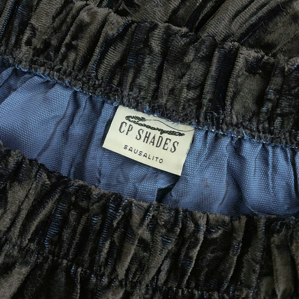 CP SHADES CRUSHED VELVET MAXI SKIRT (S)
