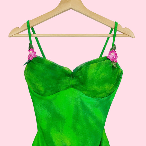 GREEN TROPICAL SWIMSUIT (M/L)