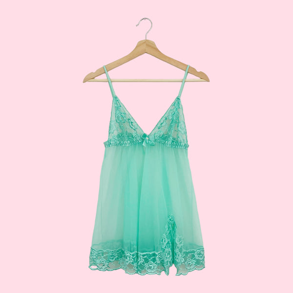 FREDERICK'S OF HOLLYWOOD MINT BABYDOLL (S)