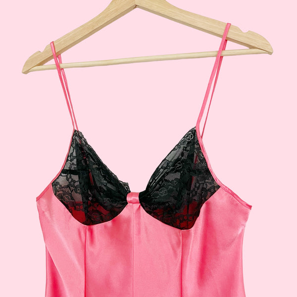 VICTORIA'S SECRET SATIN ROMPER (M)