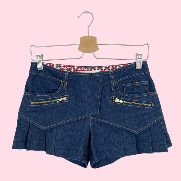 LOW RISE PLEATED SHORTS (S)