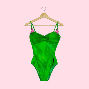 GREEN TROPICAL SWIMSUIT (M/L)